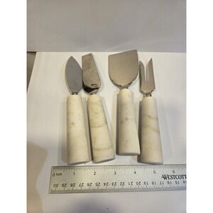 Marble Cheese Knives,‎ Fork  4 piece Set